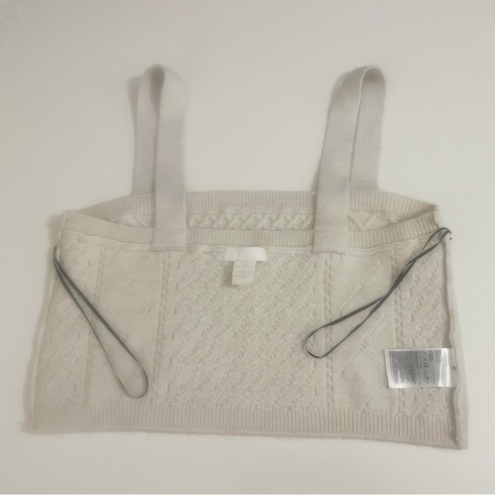 🗽H&M Beige Cable Knit Tank | Size :L - Picture 8 of 12
